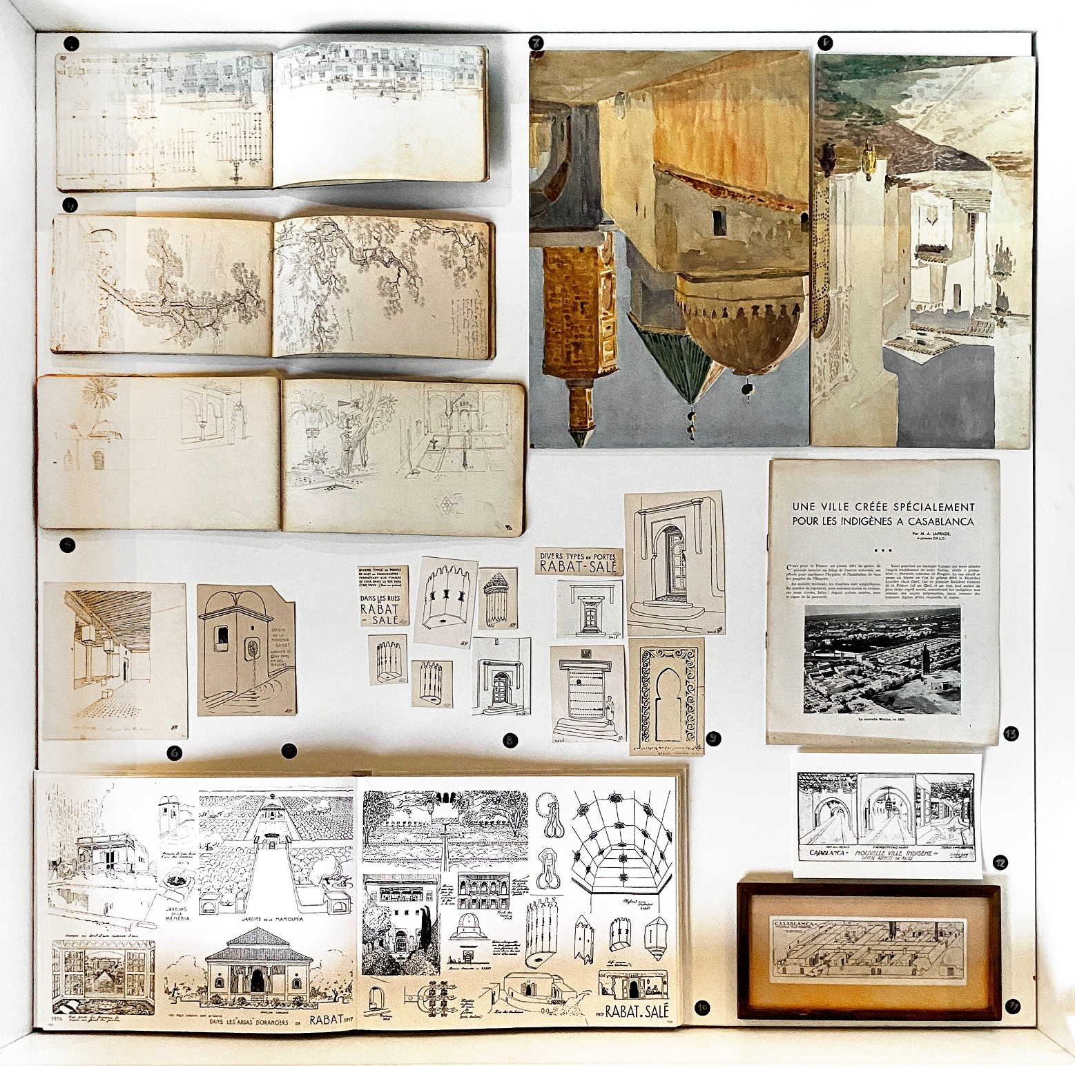 Fonds Laprade, du carnet de dessins à la conception de la « ville indigène », Casablanca